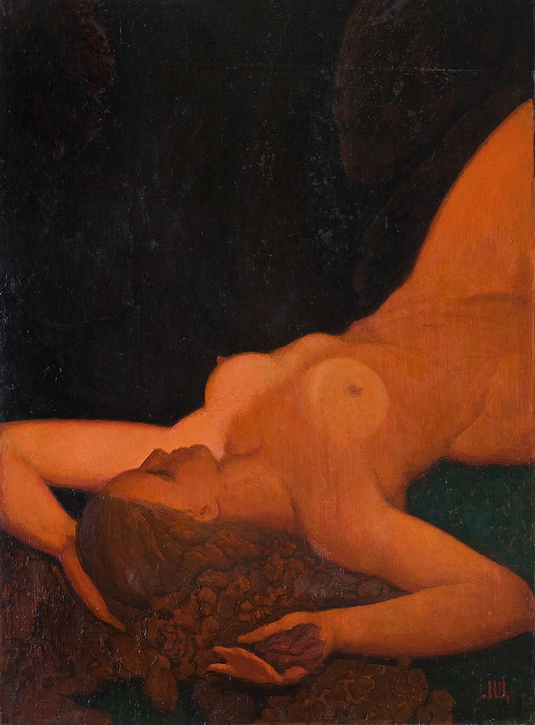 Картина Щипачев Л.С. Леда. 1991 г. Холст, масло.