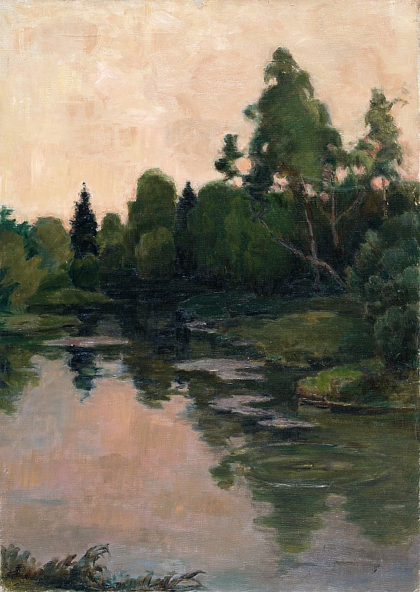 Картина Медведев Г.А. На реке Воре. 1940-50-е гг. Холст, масло.