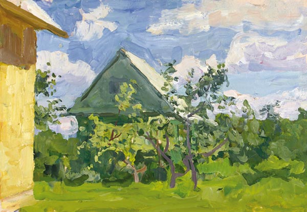 Apple trees.