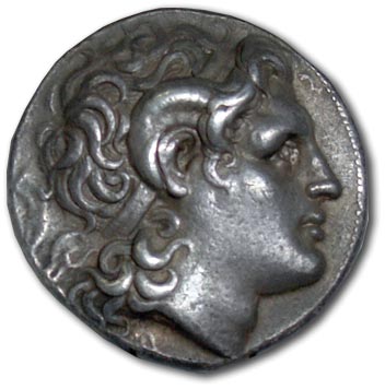 Greece. Thrace. Lysimachus. 323-281 BC. Tetradrachm, silver. Lampsacus. L.S: Head of Alexander in the image of Ammon.O.S: Athena on the throne to the left.VA?І????/???І??ХОY.Weight-16.9 gr. VF+ status