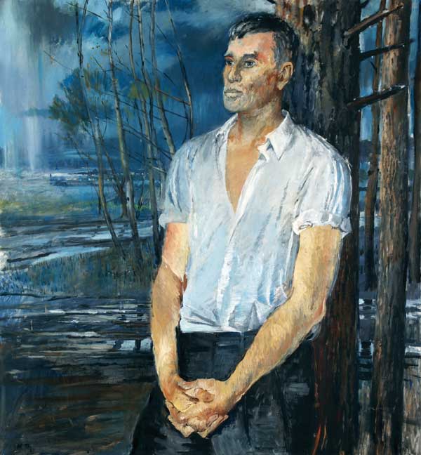 Картина Пименов Ю.И. Борис Пастернак. Оттепель. 1967 г. Холст, масло.