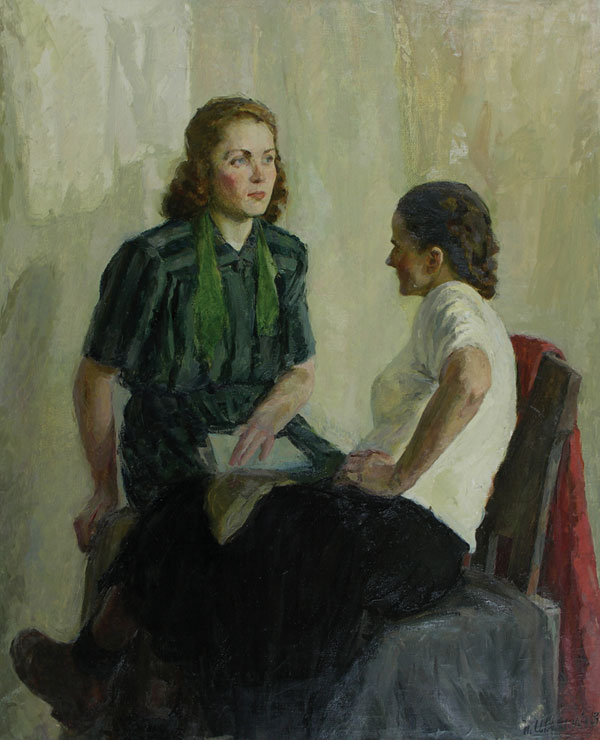 Картина Шляпин П.Н. Подруги. 1931 г. Холст, масло.