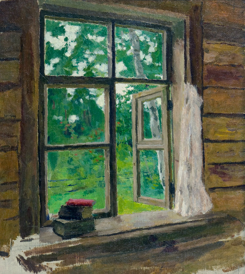 Картина Горелов Г.Н. Окно на даче. Вторая треть XX века. Холст, масло.