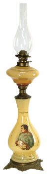 Kerosene lamp.