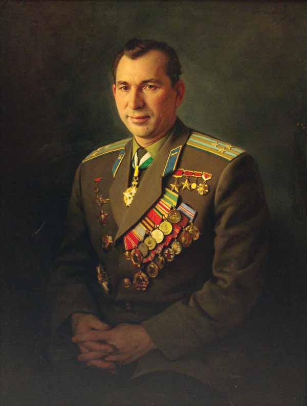 Портрет космонавта П.И. Беляева.