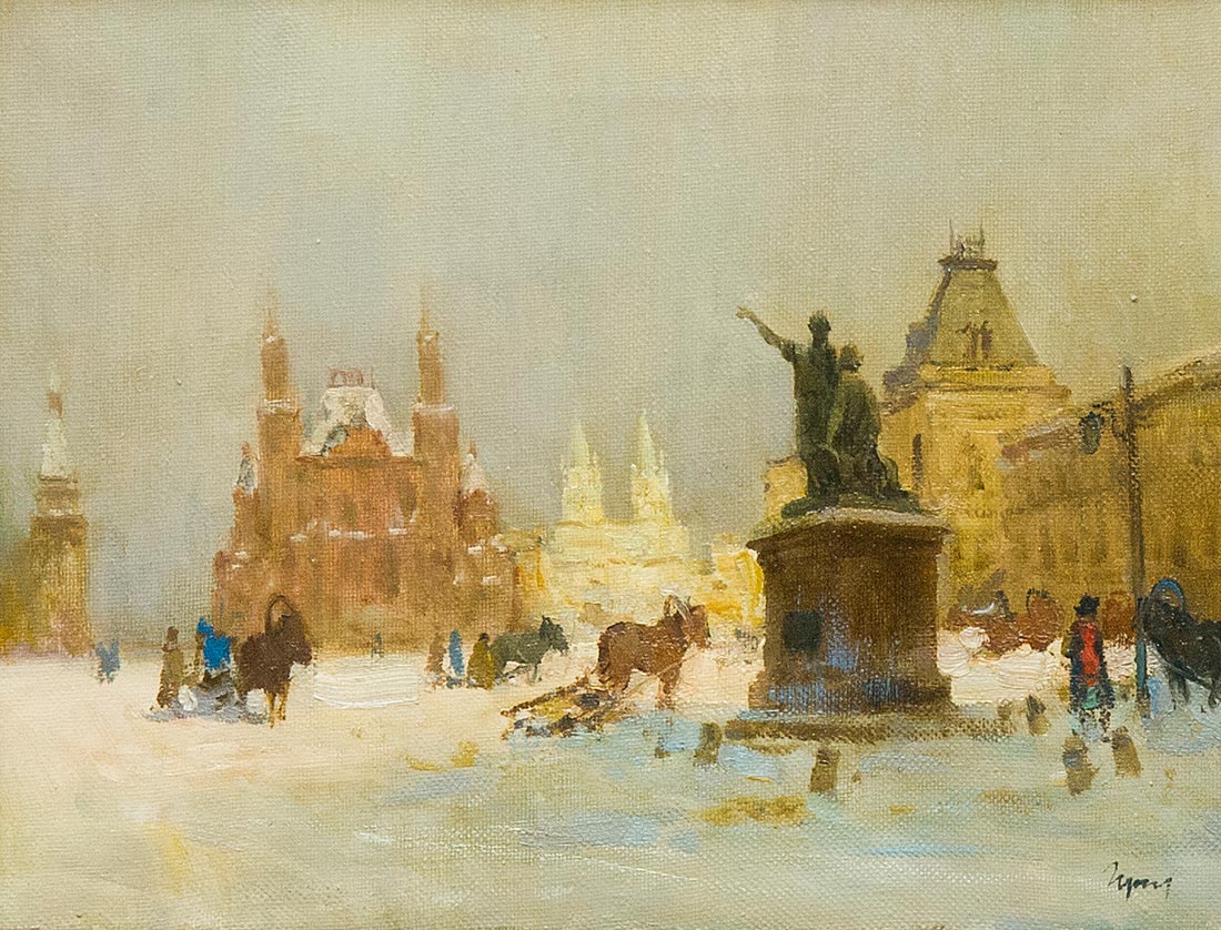 Картина Гусев В.С. Старая Москва.  Холст, масло.