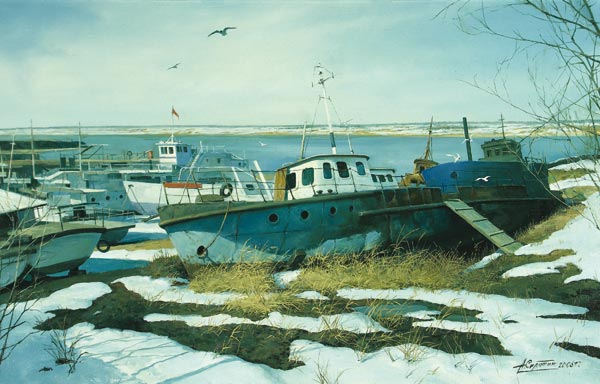 Spring in the port.