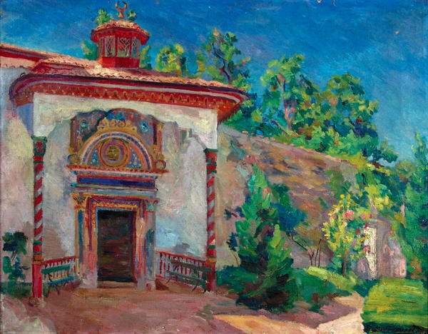 Bakhchisaray. Portico of Demir Kapi.