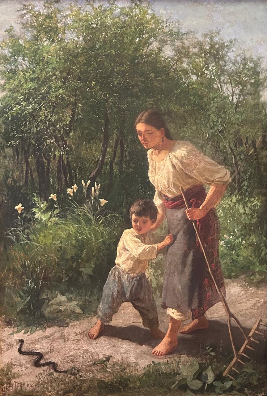 Картина Трутовский К.А. Испуг. 1879 г. Холст, масло.
