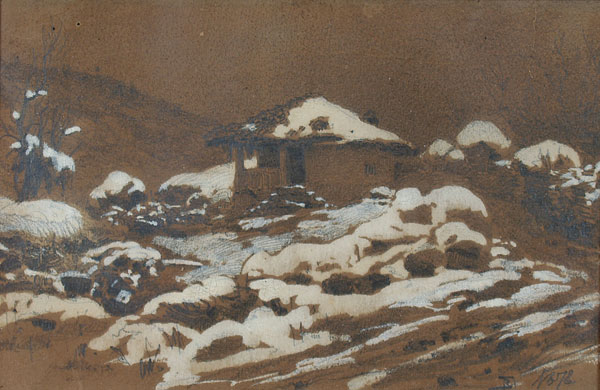 Winter landscape.