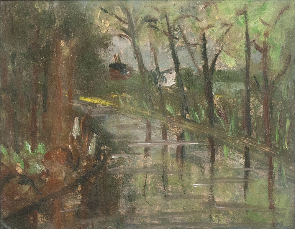 Картина Гильдебрандт О.Н. Дорога. Нач. 1930-х гг. Картон, масло.