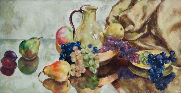 Картина Пожедаев Г.А. Натюрморт. 1920-е гг. Картон, масло.