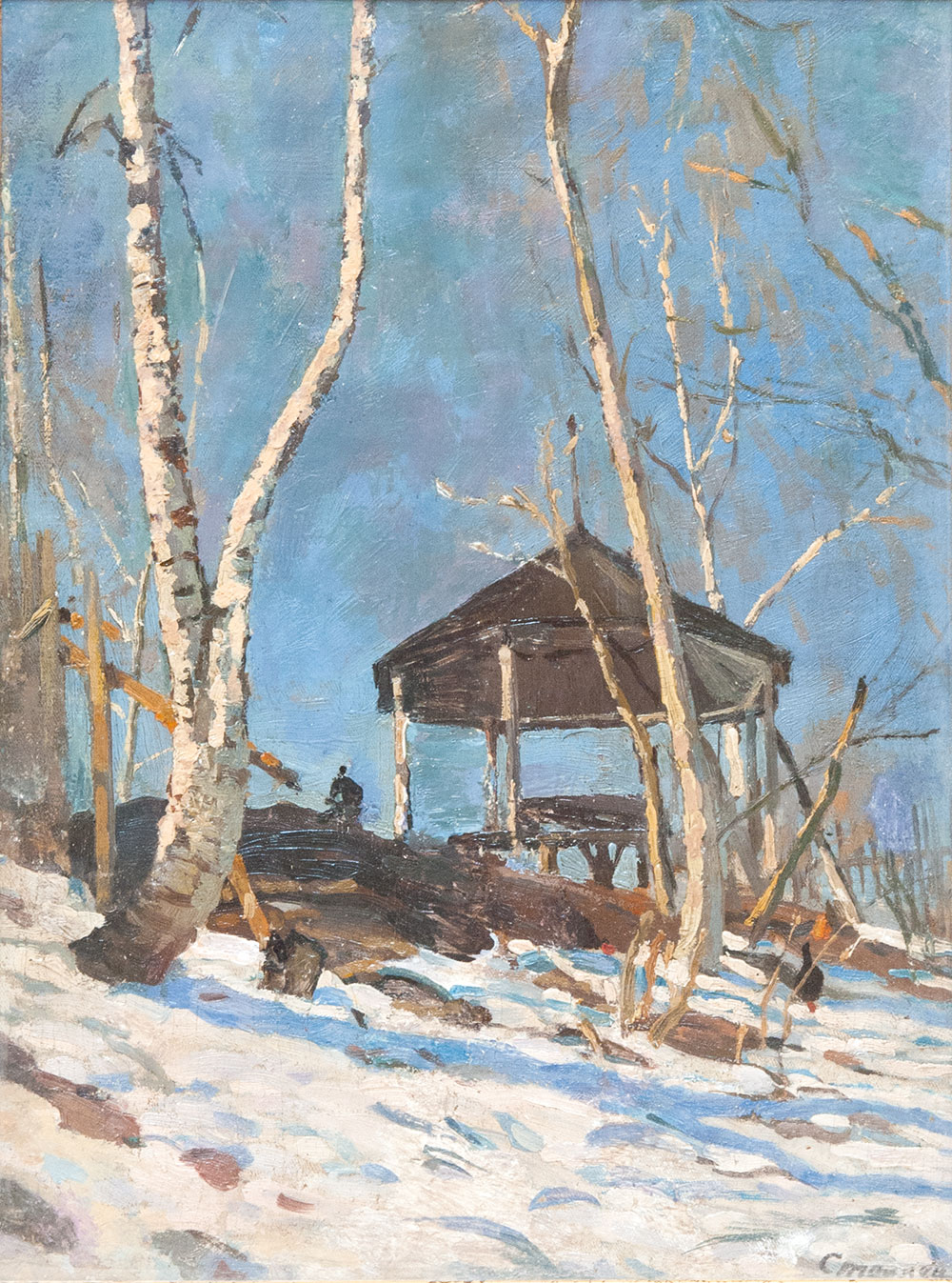 Winter landscape.