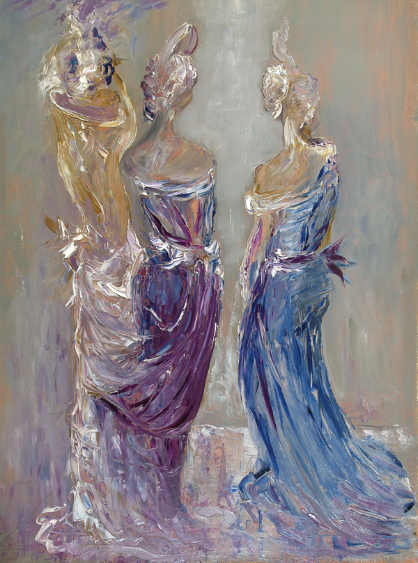 Картина Зиновьев Е. Три грации. 1995 г. Холст, масло.