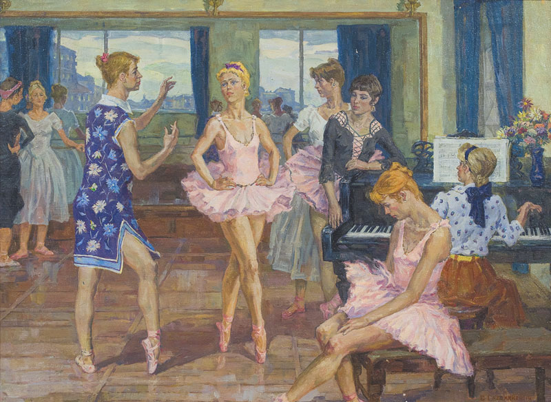 Картина Гаврилкевич Е.Г. Репетиция. 1993 г. Холст, масло.