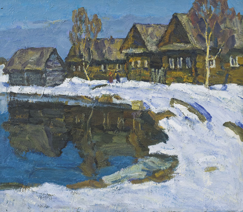 Картина Данилин Н.Н. Март. 1989 г. Холст, масло.