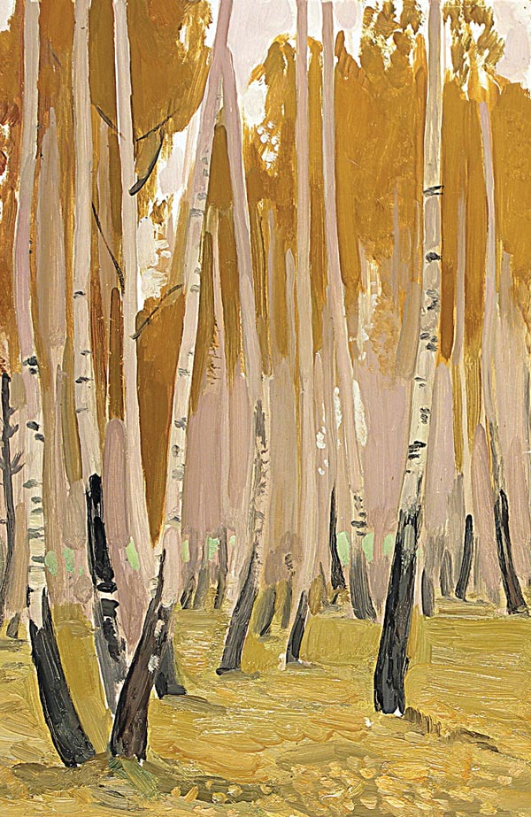 Birches.