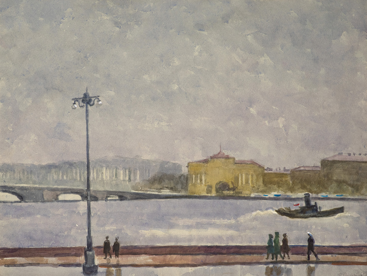 Fog on the Neva. From the series "Leningrad".