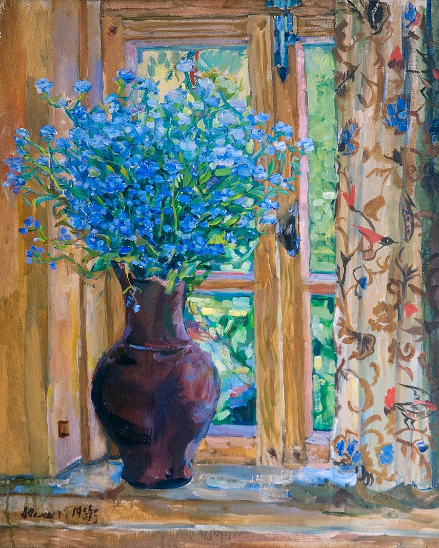 Картина Осмеркин А.А. Незабудки. 1953 г. Холст, масло.