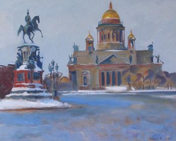 Картина Ведина Е.А. Исаакий. 2003 г. Холст, масло.