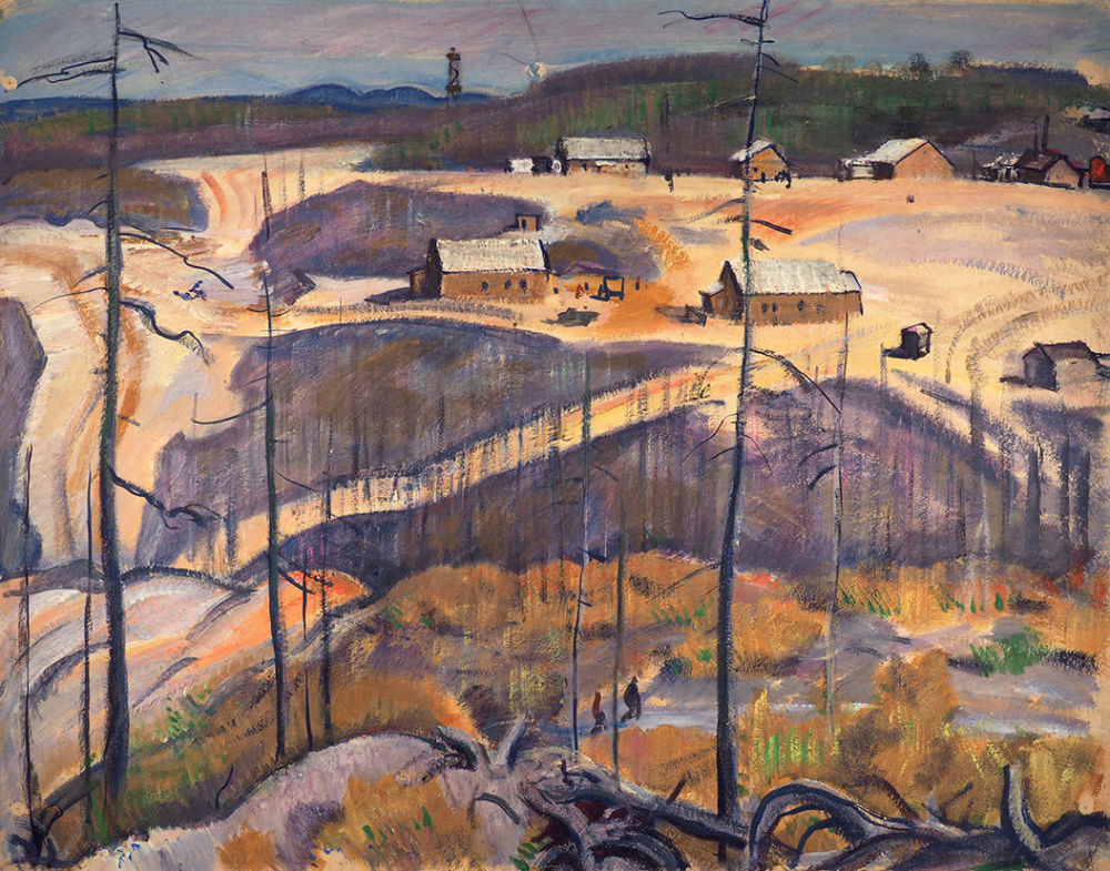 Картина Алексеев А.Е. Сахалин. 1964 г. Бумага, темпера.