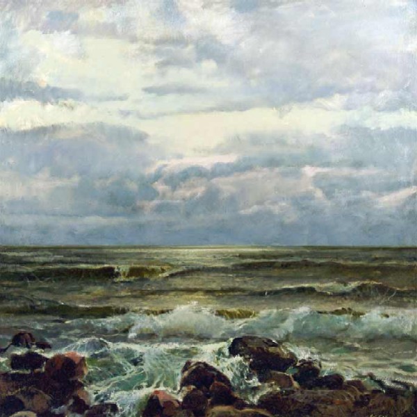 Картина Калнынь Э.Ф. Взморье. 1983 г. Холст, масло.