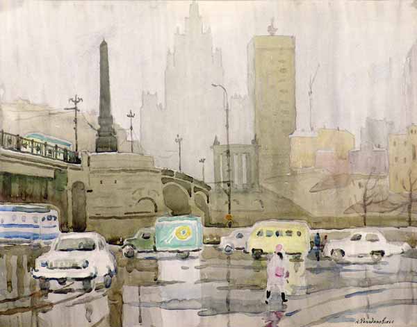 Москва. Туман.