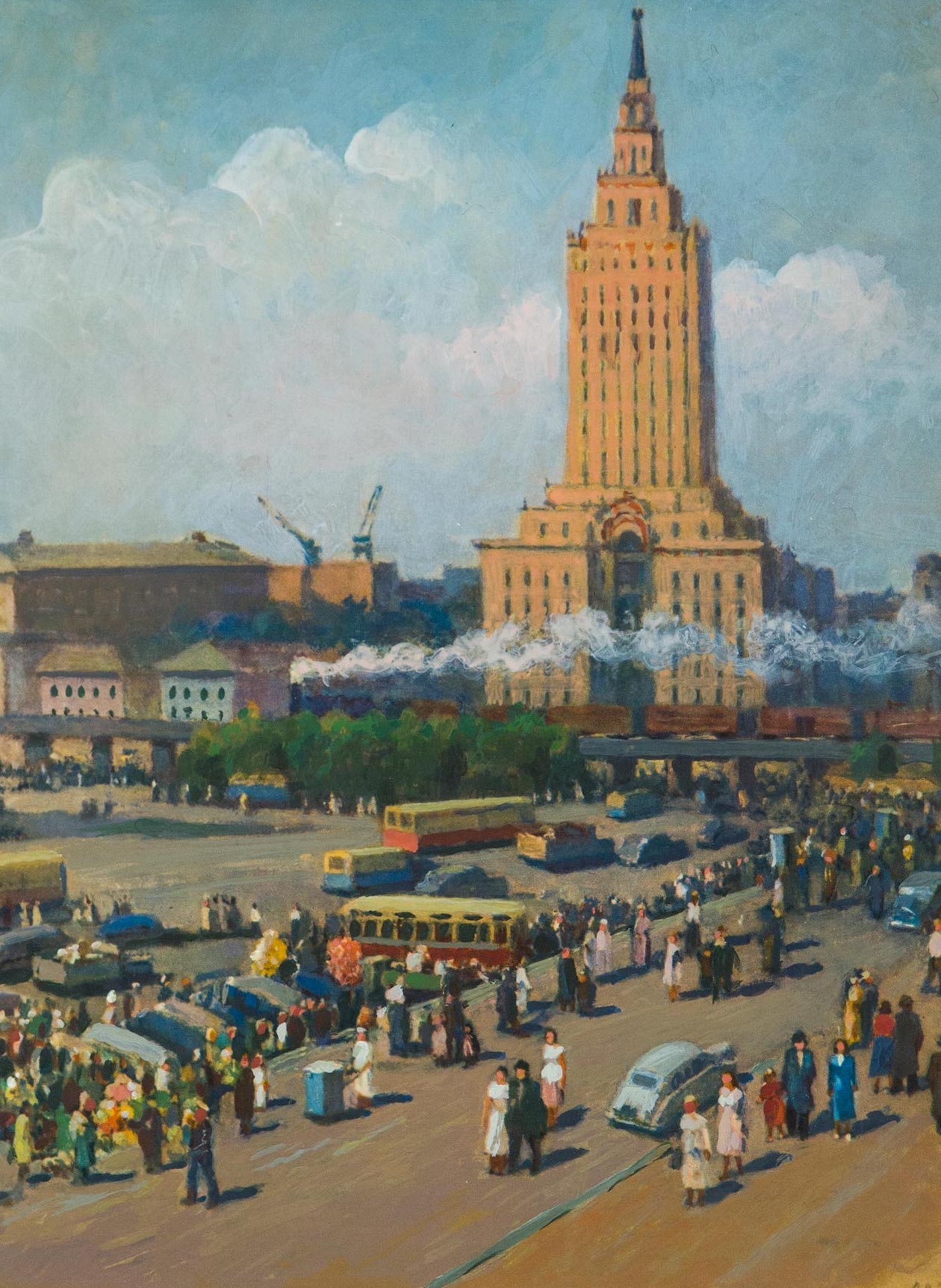 Moscow. The area of ​​three stations.