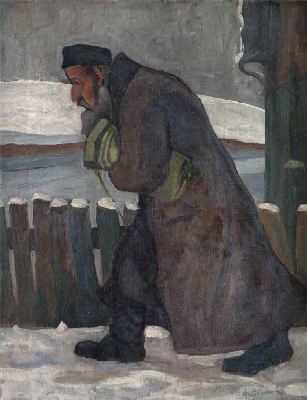 Winter. Road to the Synagogue.