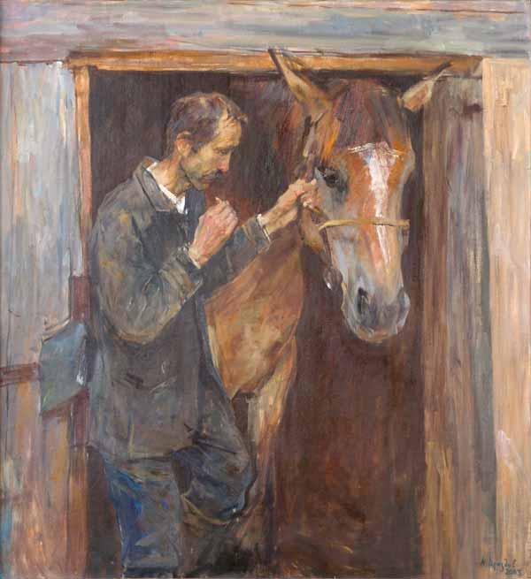 Картина Дроздов А.Ю. Федор-конюх. 2003 г. Холст, масло.