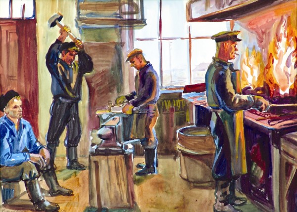 In the forge.