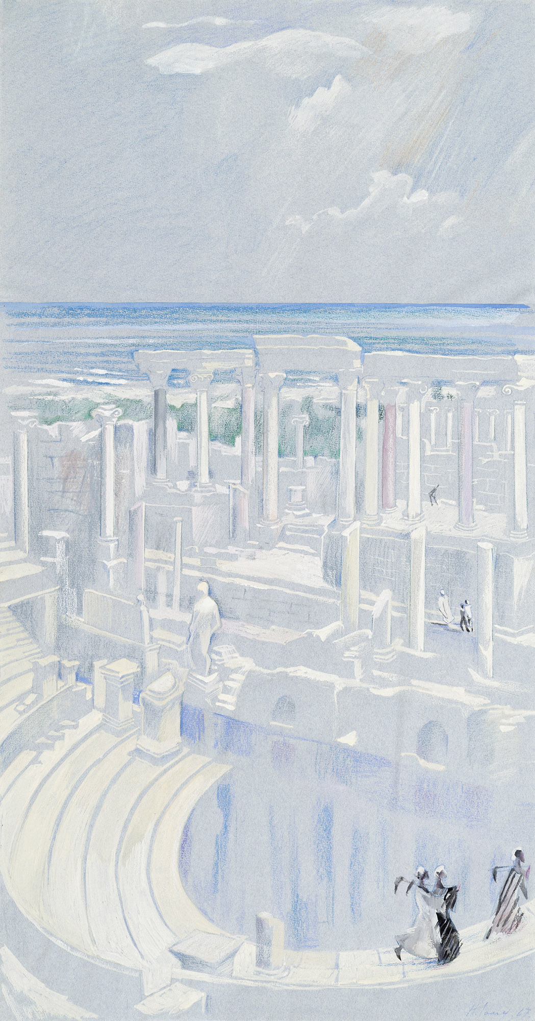 Ancient city by the sea. 