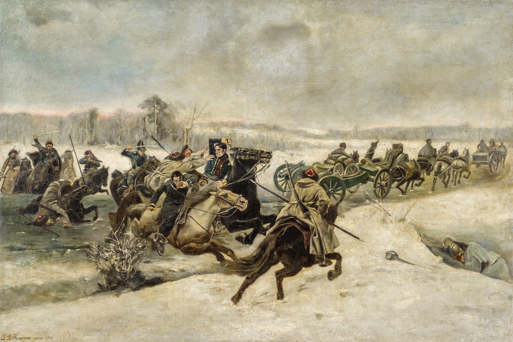 Сражение. Эпизод Отечественной войны 1812 года.
