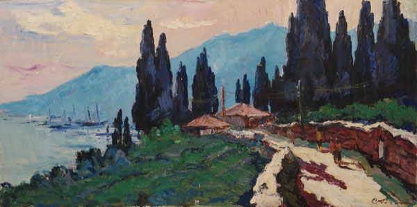 Крымские кипарисы.