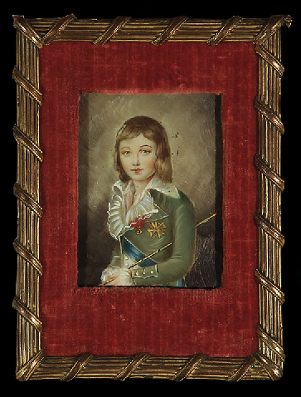 Картина * Англия Миниатюра “Мальчик”. XIX век. Кость, акварель.