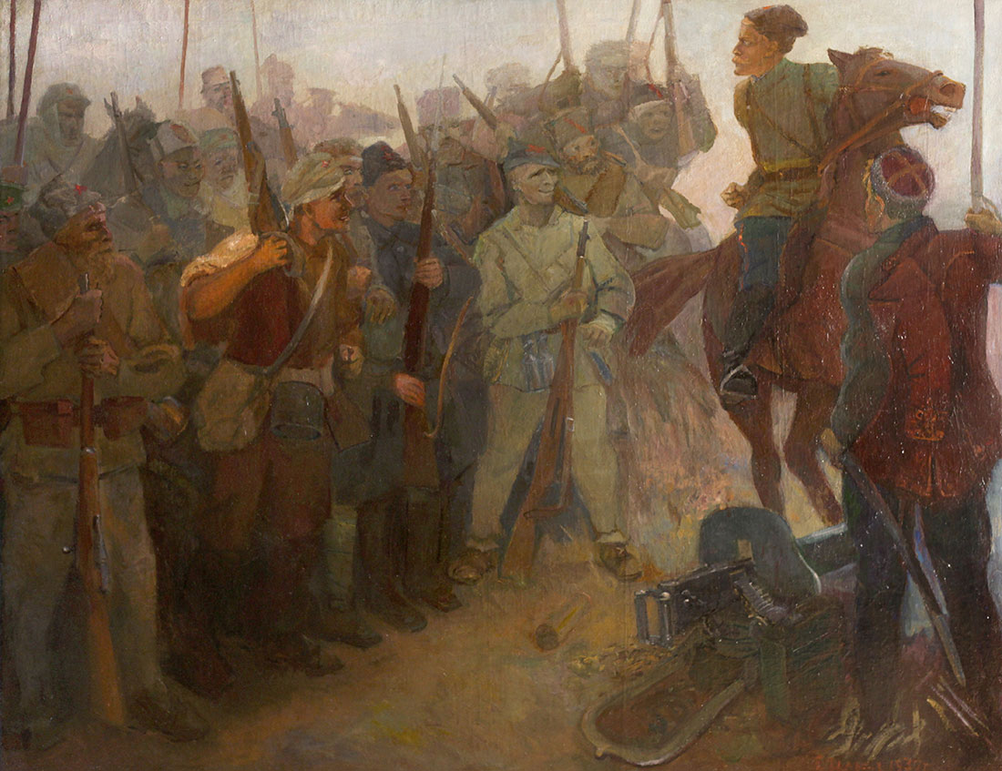Чапаев перед боем.
