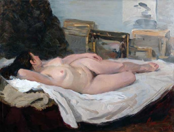 Картина Цыплаков В.Г. Обнаженная. 1954 г. Холст, масло.