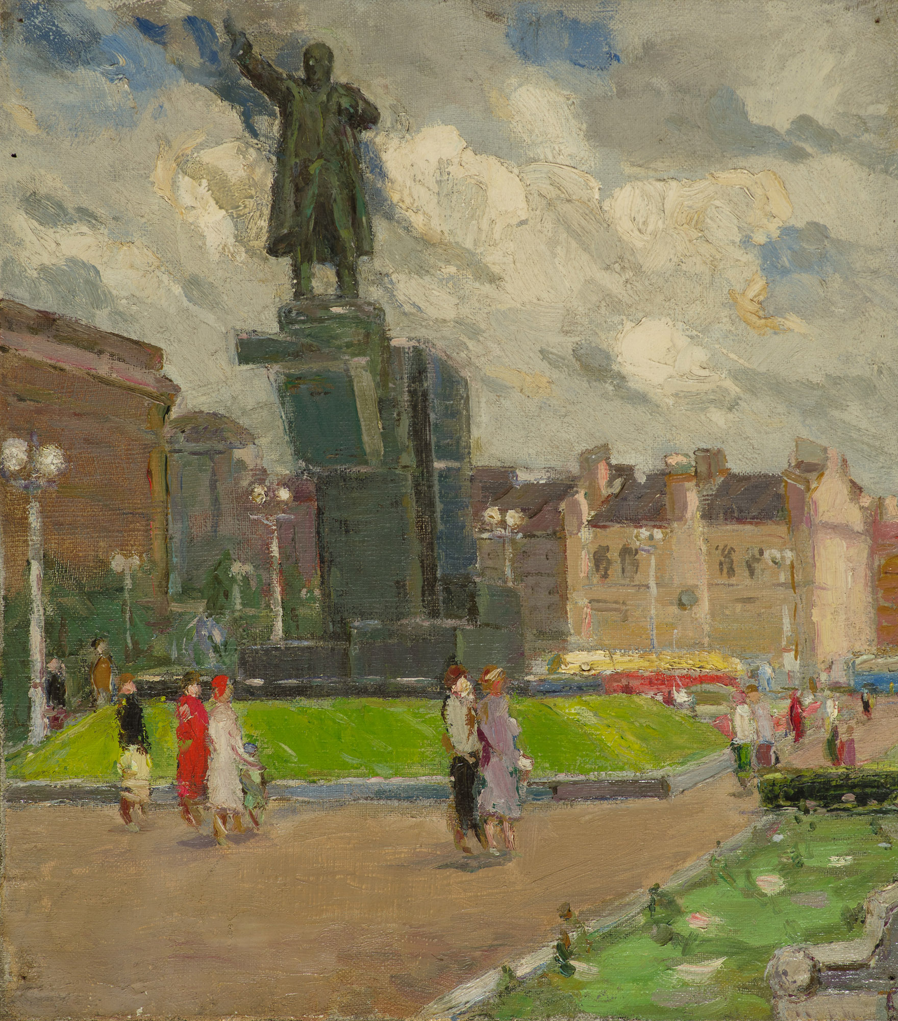 Памятник В. И. Ленину у Финляндского вокзала в Санкт-Петербурге.