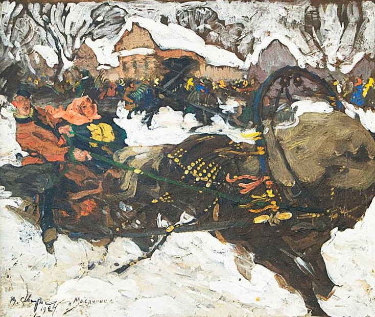 Maslenitsa. Sleigh rides.