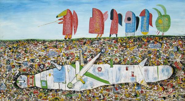 Картина Кращин Н.М. Кладоискатель. 1988 г. Холст, масло.