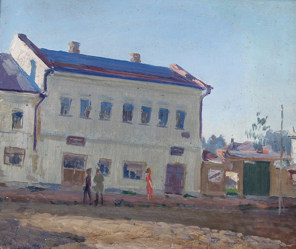 Картина Ромадин Н.М. Поленово. 1939 г. Картон, масло.