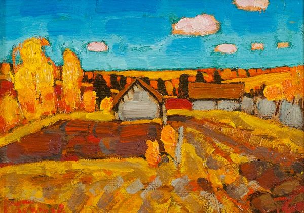 Autumn in the village.
