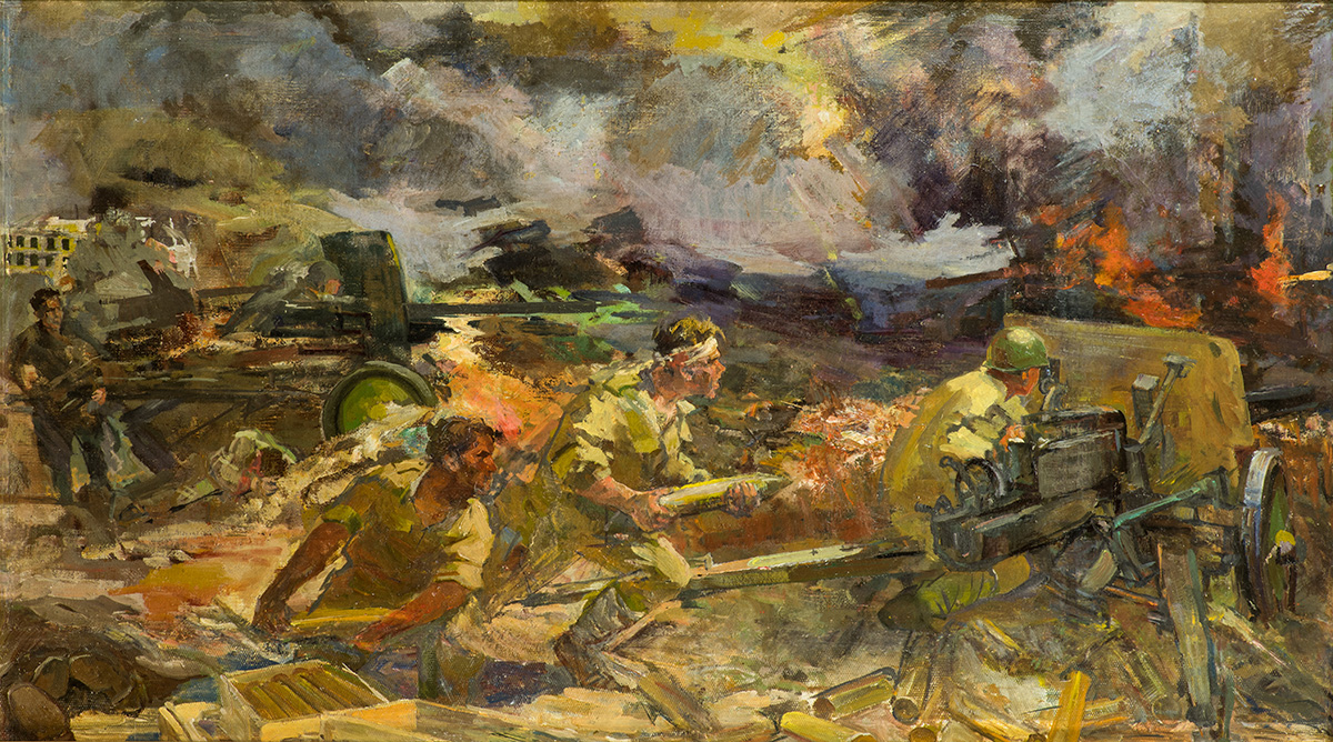 The feat of the artillery heroes.