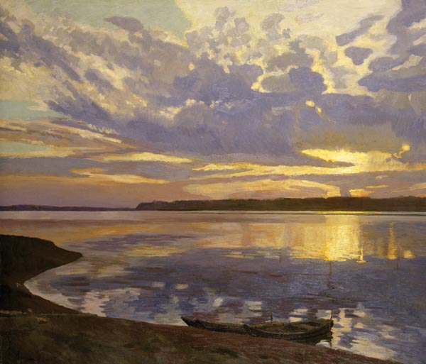 Boats on the Volga.