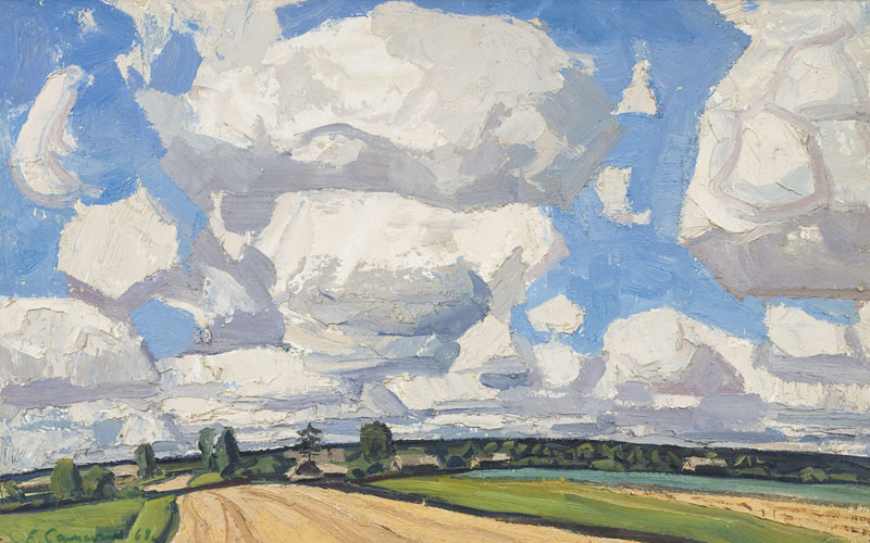 Картина Самсонов Е.И. Бурный день. 1968 г. Картон, масло.