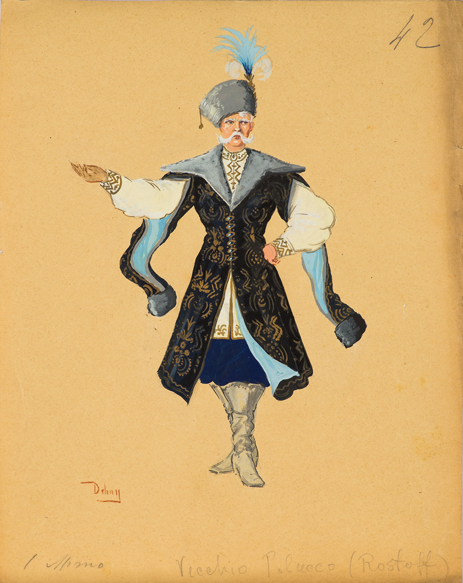 Costume design for the theatrical production "Boris Godunov".