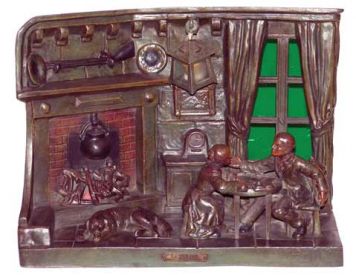 Table composition - lamp "Evening by the fireplace".