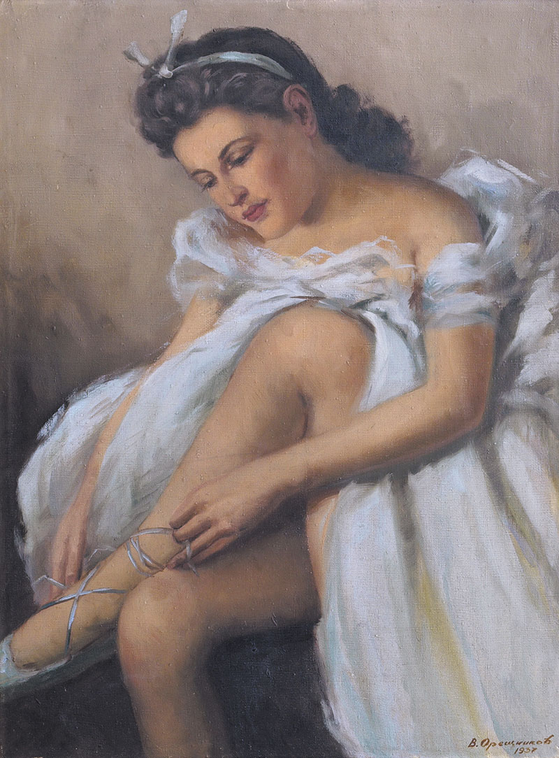 Картина Орешников В.М. Диптих. Балерины. 1937 г. Холст, масло.