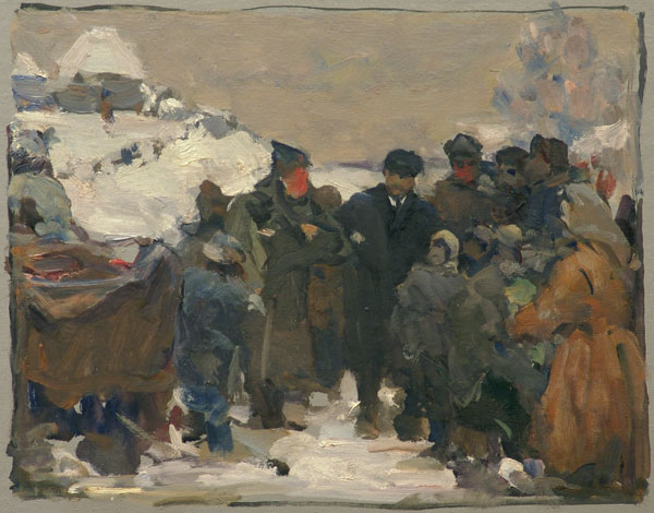 In winter.