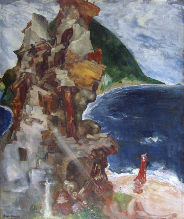 Картина Анисфельд Б.И. Элегия. 1939 г. Холст, масло.